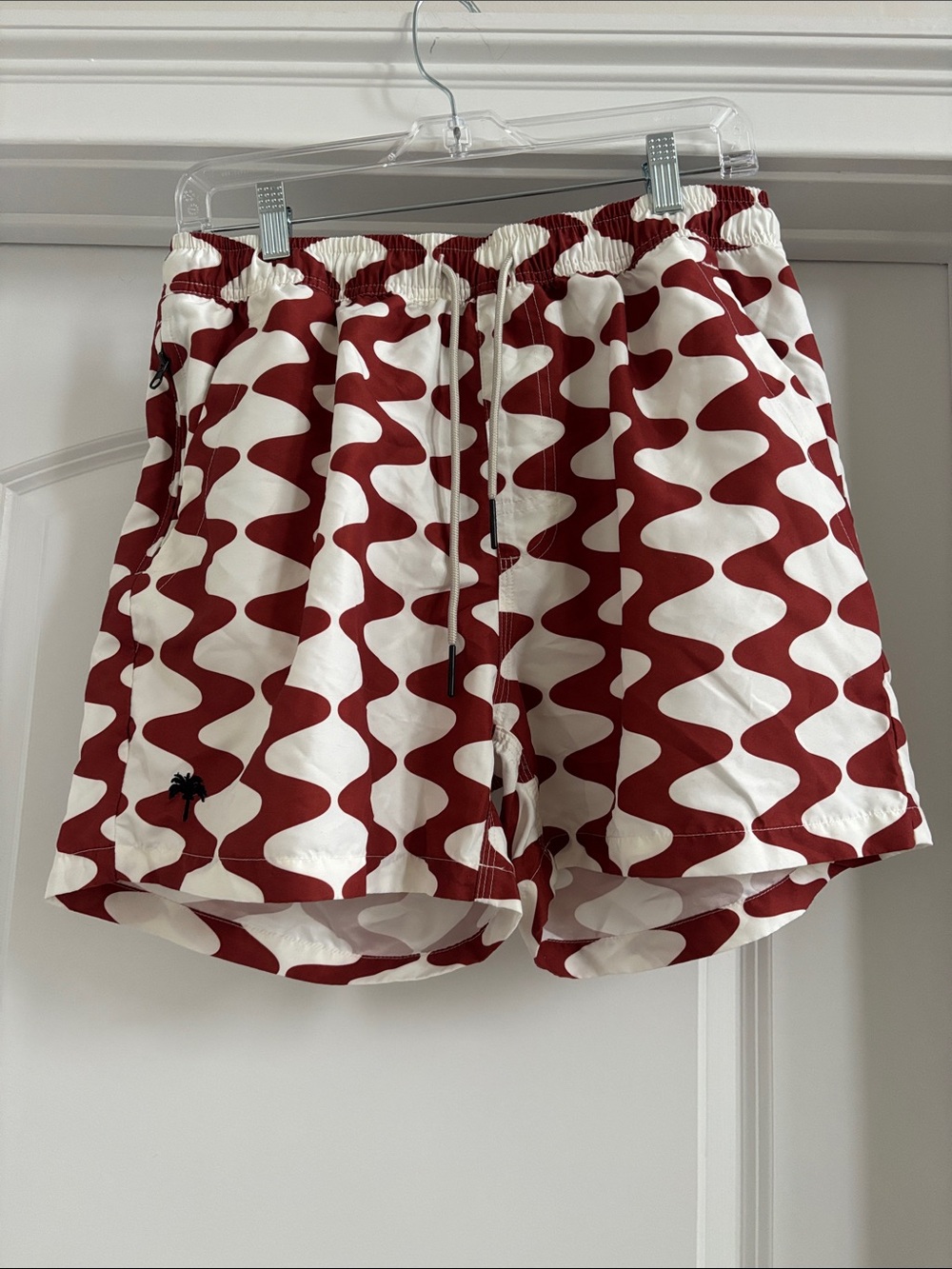 OAS Wave-Pattern Men’s Swim Trunks